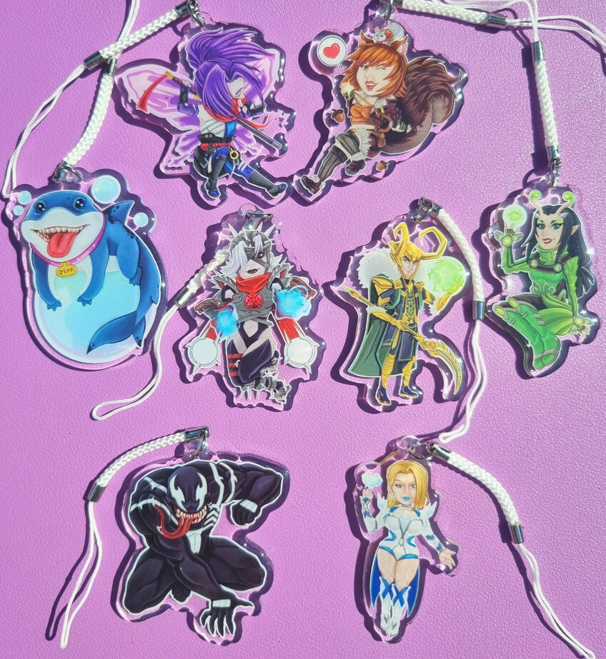 Marvel Rivals Phone Charms